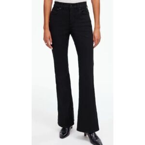 Madewell Womens Jeans Size 28 Flea Market Flare Denim Mid-Rise Black